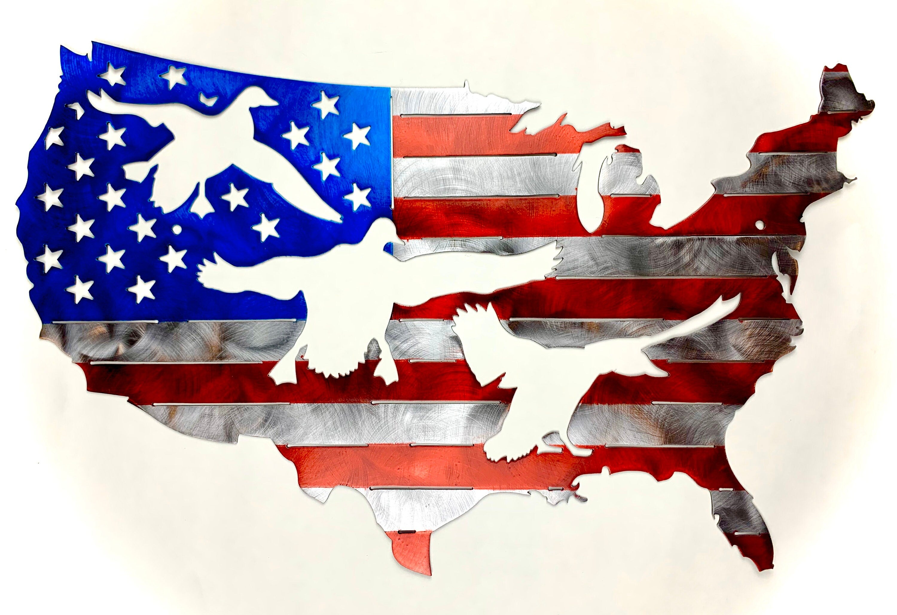 American Flag Duck Cutout