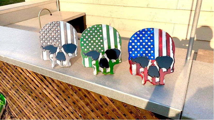 American Flag Skull