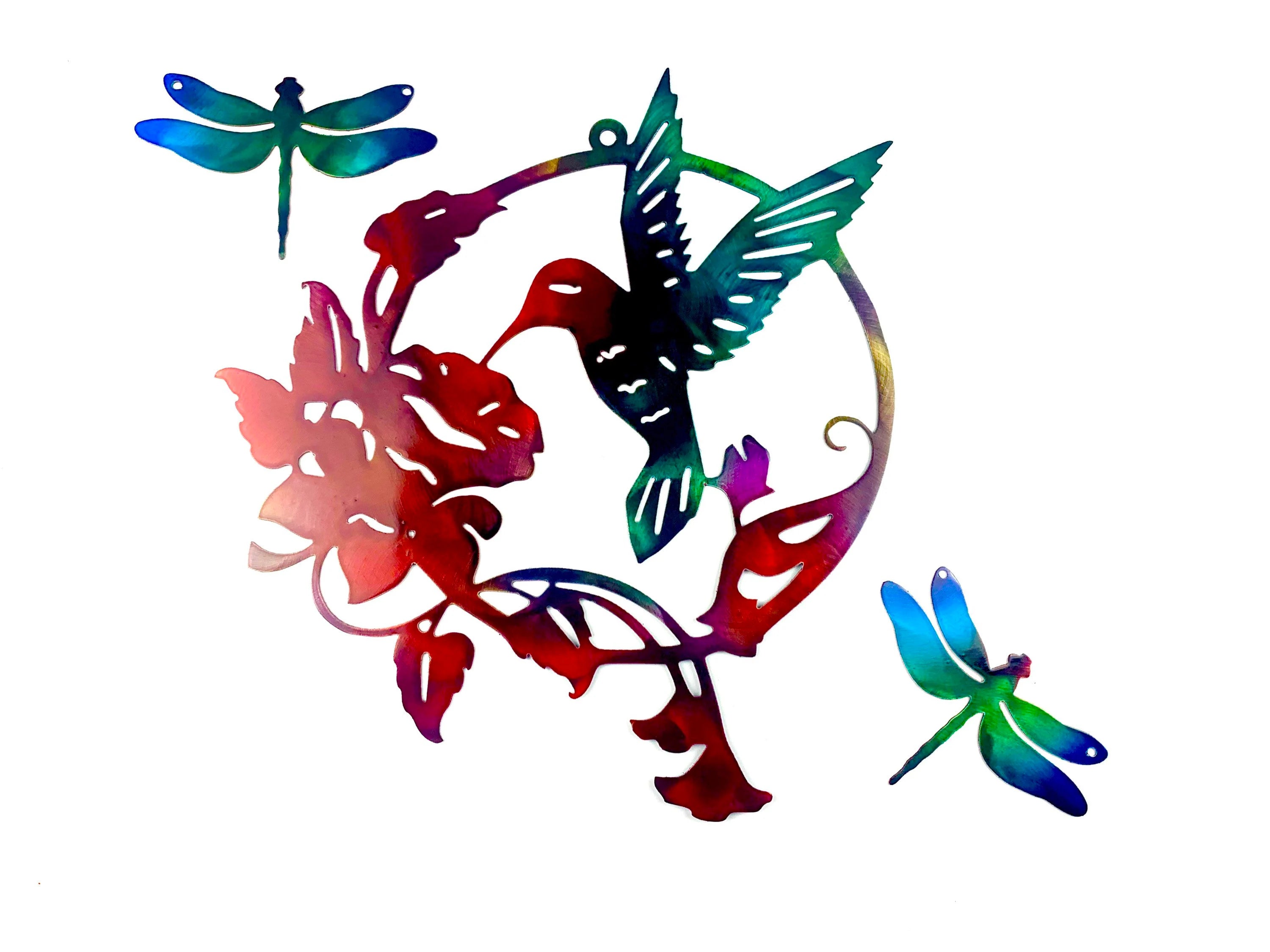 Hummingbird Decor Sign