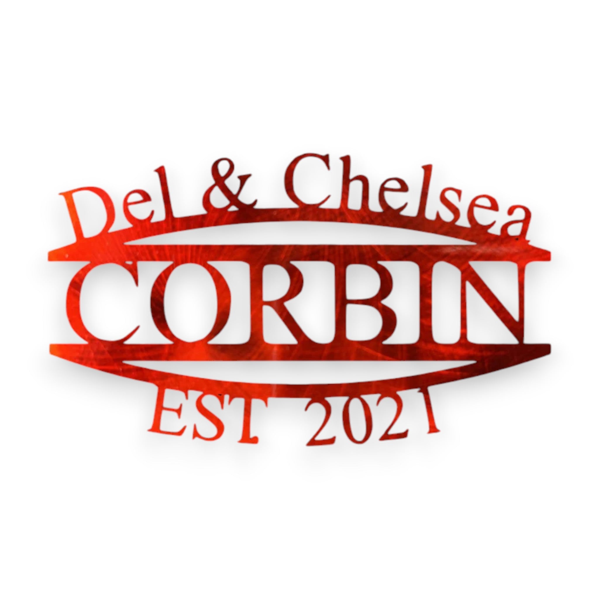 Custom Angled Names + Date