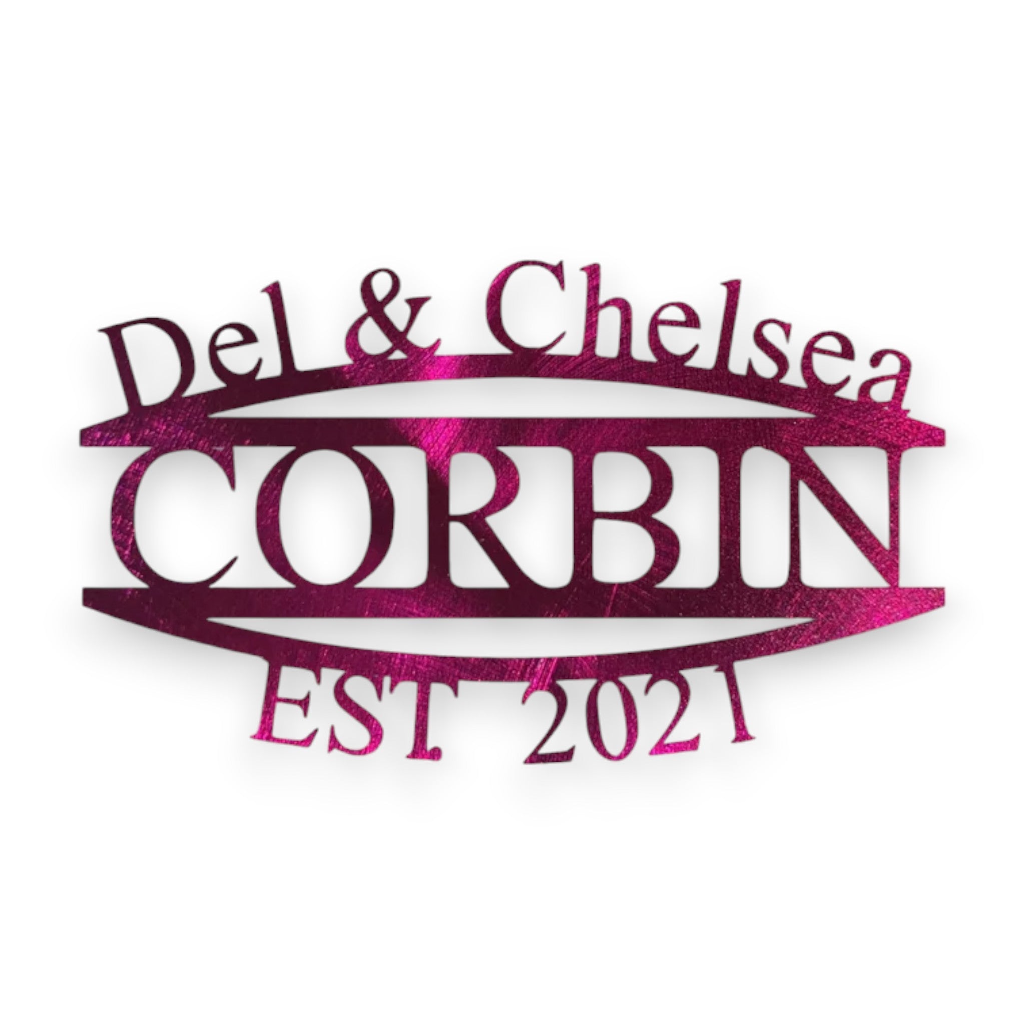 Custom Angled Names + Date