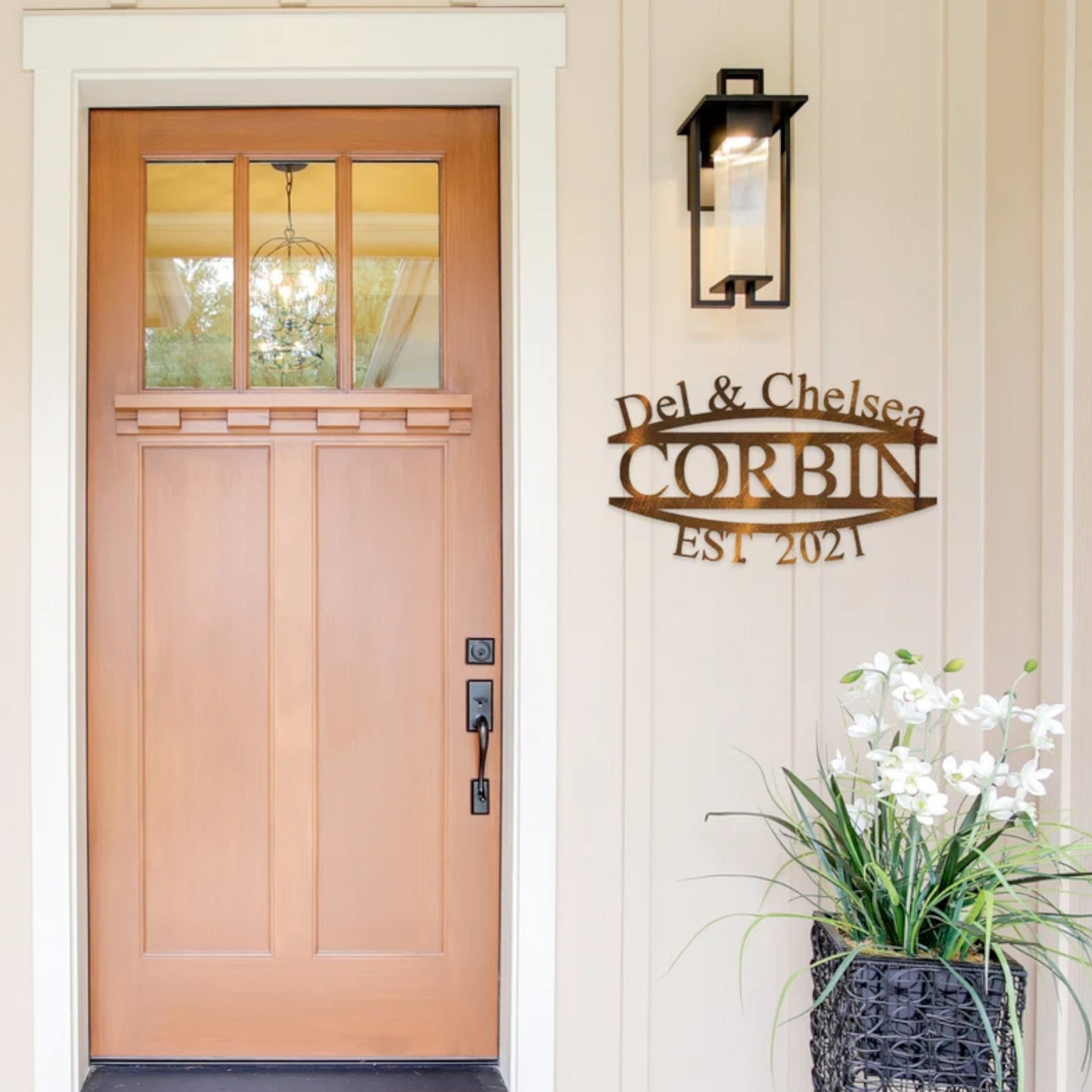 Custom Angled Names + Date