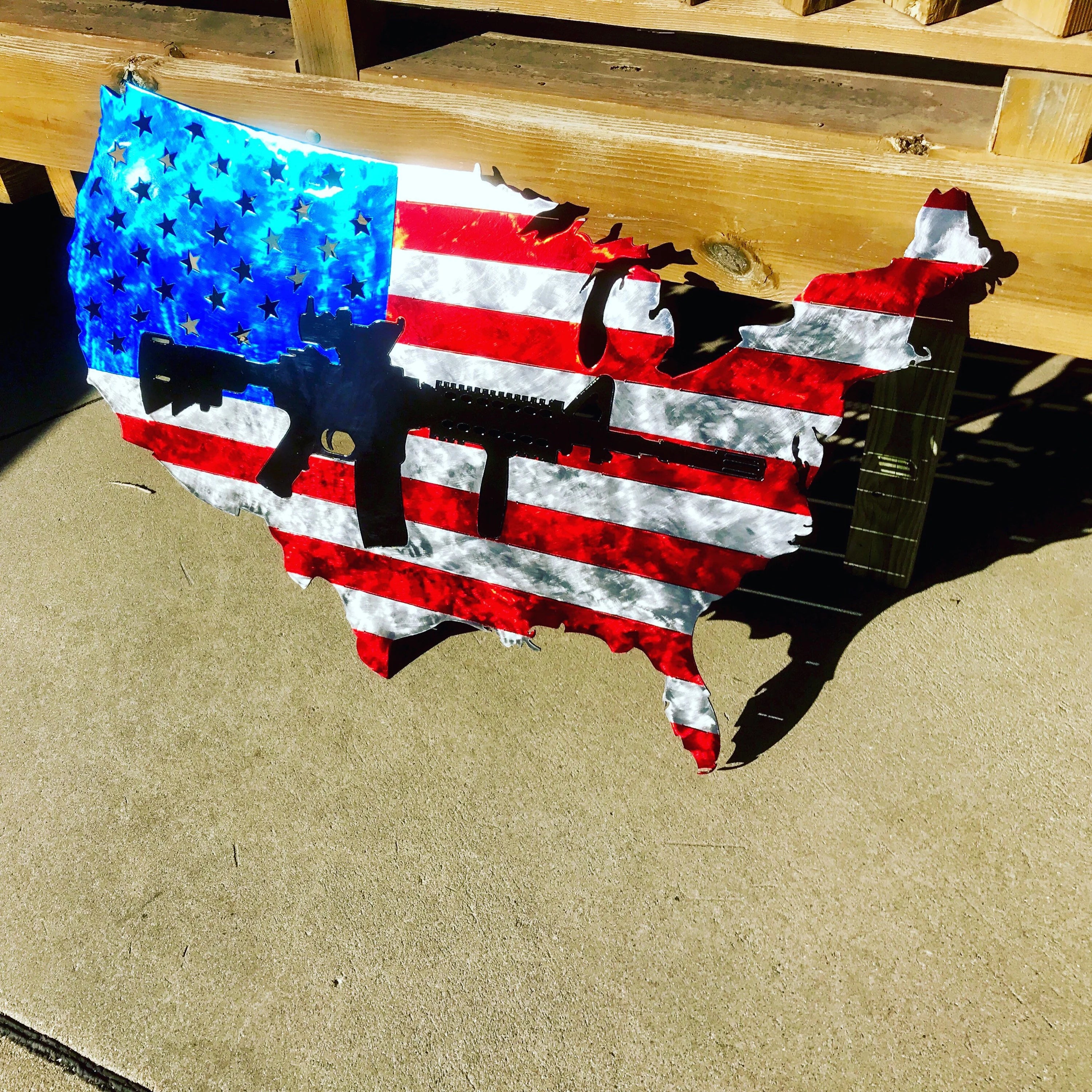 AR Military American Flag