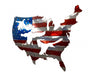 American Flag Duck Cutout