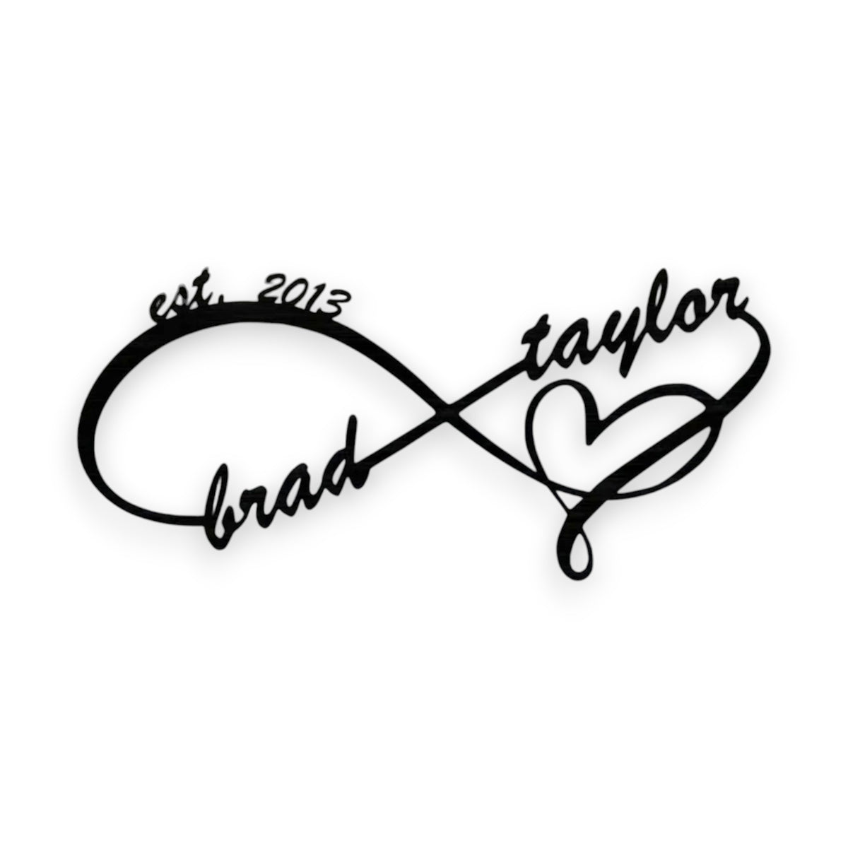 Custom Infinity Heart – Clear Creek Sign Co.