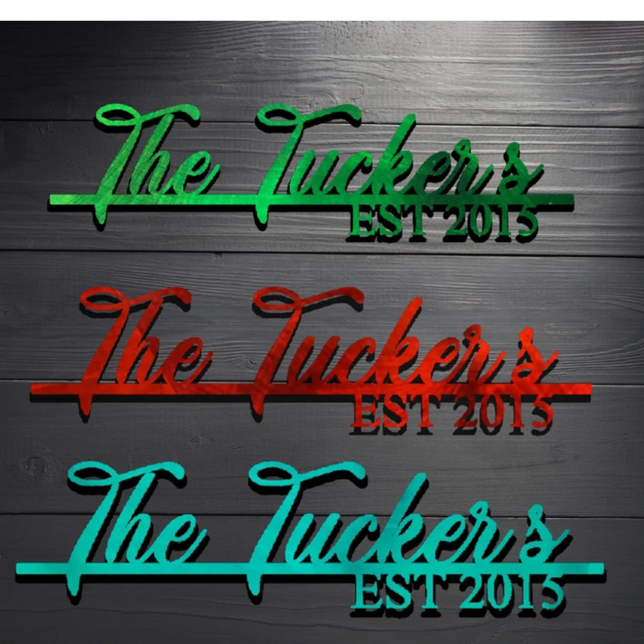 Custom Established + Name