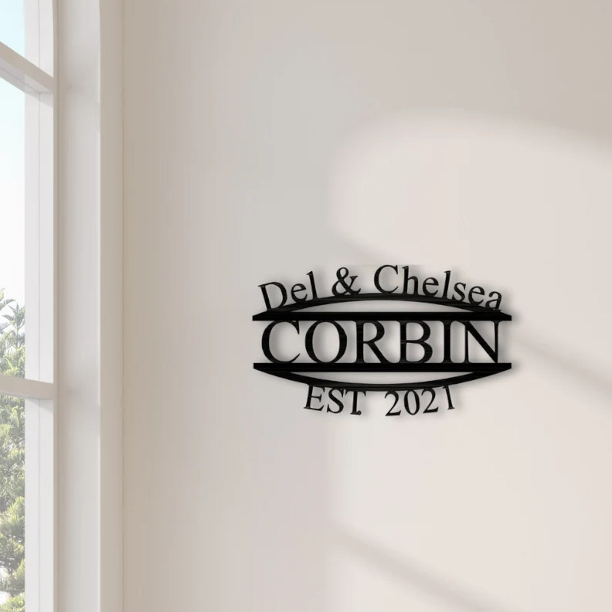 Custom Angled Names + Date