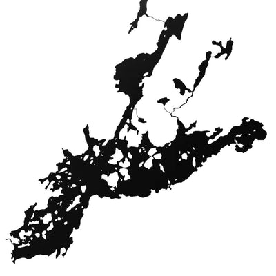 Burntside Lake (MN) lake silhouette