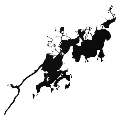 Chain O’Lakes (IL) lake silhouette