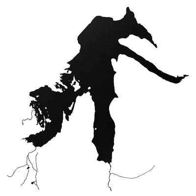 Dillon Reservoir (CO) lake silhouette