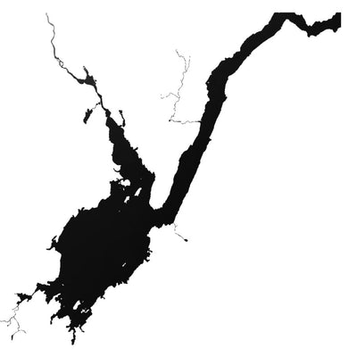 Great Sacandaga Lake (NY) lake silhouette