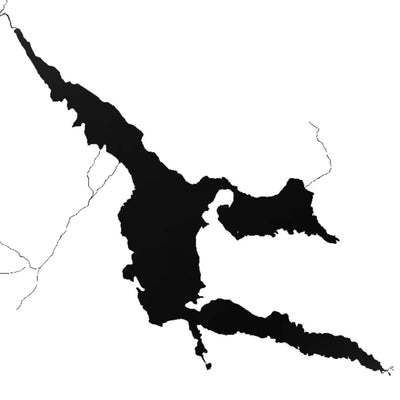 Hebgen Lake (MT) lake silhouette