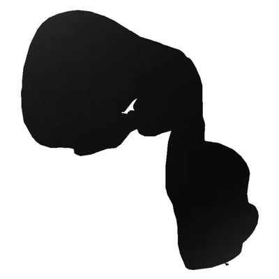 Higgins Lake (MI) lake silhouette