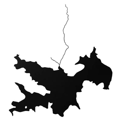 Lake Arrowhead (CA) lake silhouette