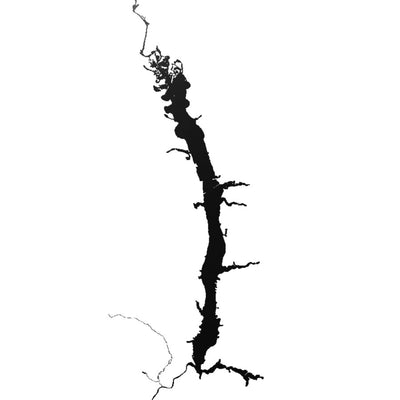 Lake Blackshear (GA) lake silhouette