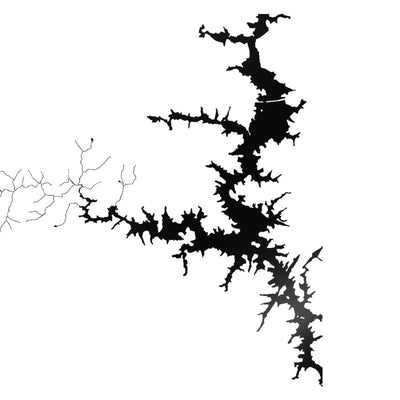 Lake Hartwell (GA/SC) lake silhouette