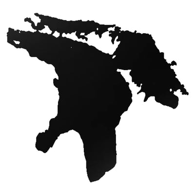 Lake Huron lake silhouette
