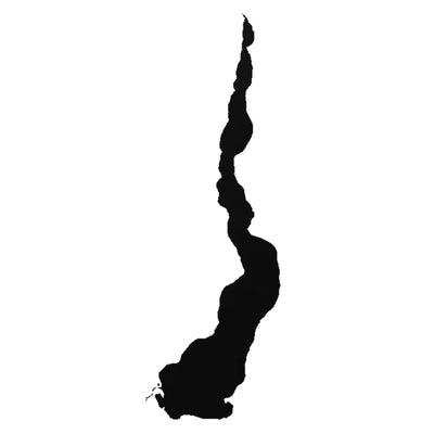 Lake Leelanau (MI) lake silhouette