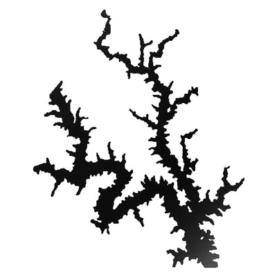 Lake Oconee lake silhouette