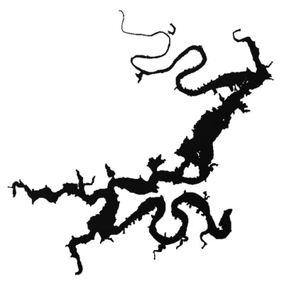 Possum Kingdom Lake (TX) lake silhouette