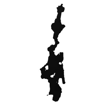 Priest Lake (ID) lake silhouette