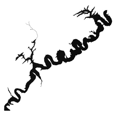 Raystown Lake (PA) lake silhouette