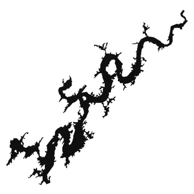 Watts Bar Lake (TN) lake silhouette