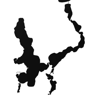 West Okoboji Lake (IA) lake silhouette